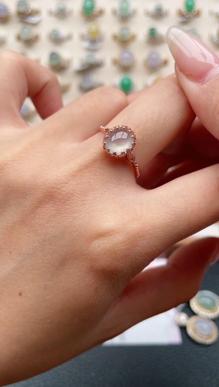 【闪购商品】翡翠银S925镶嵌戒指1111