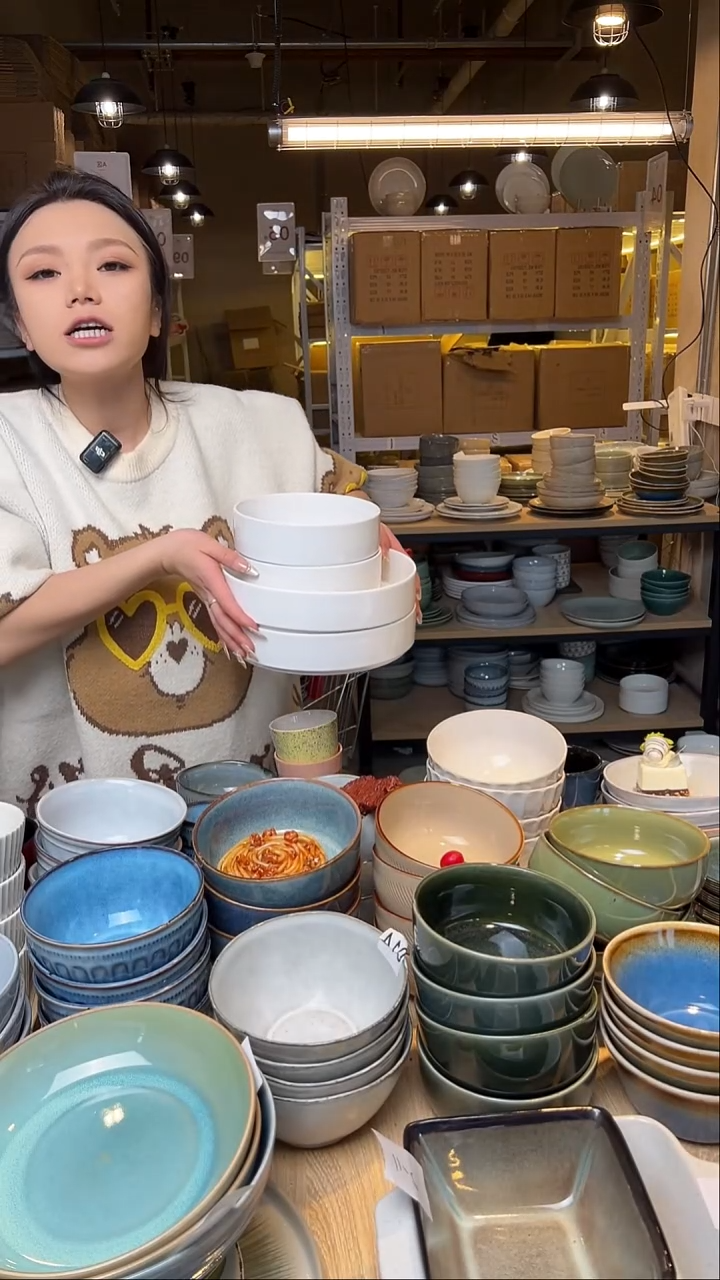 瓷137外贸尾货窑变釉下彩默外微瑕