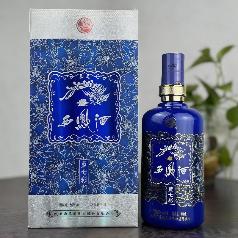 西凤酒2012年蓝七彩凤香型 高端礼盒送礼宴请收藏50度500ml