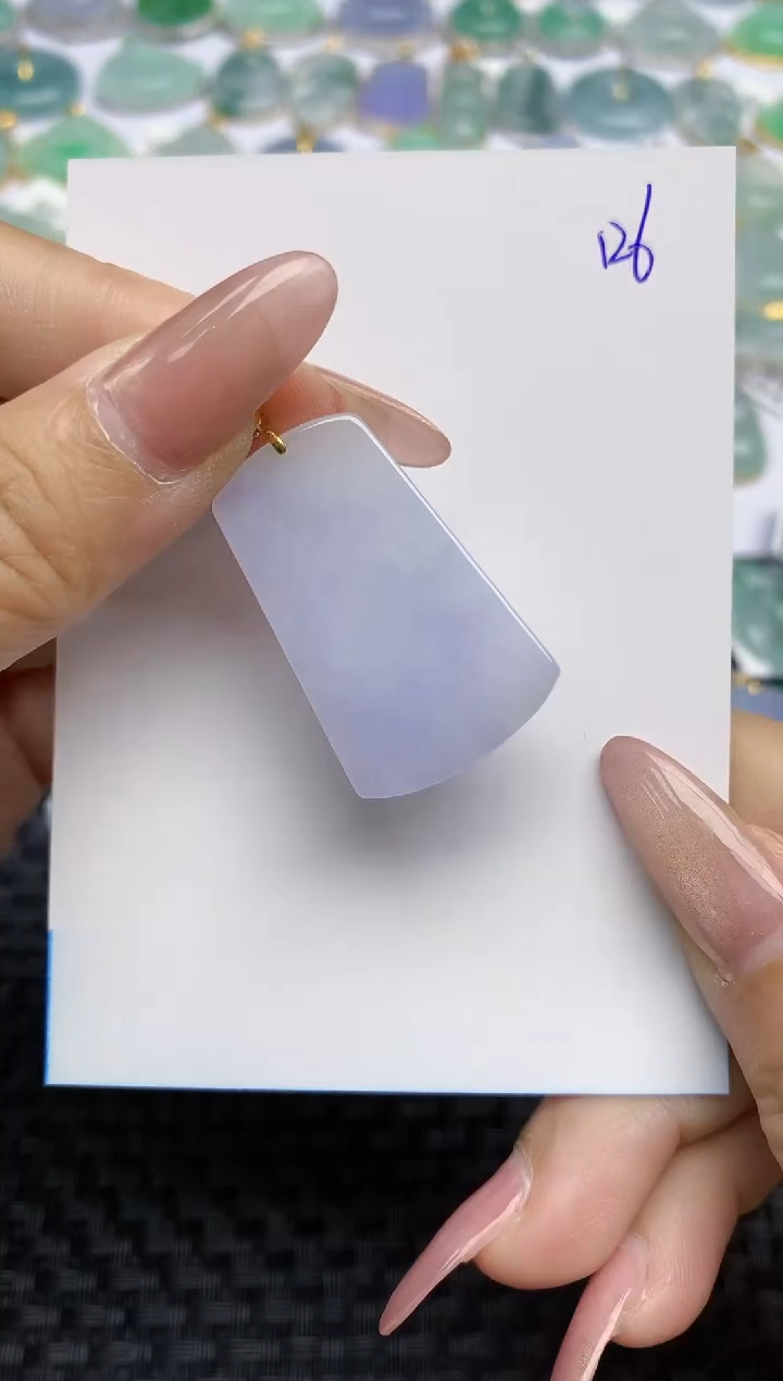 【闪购商品】翡翠颈饰18K金镶嵌天然A货翡翠 126