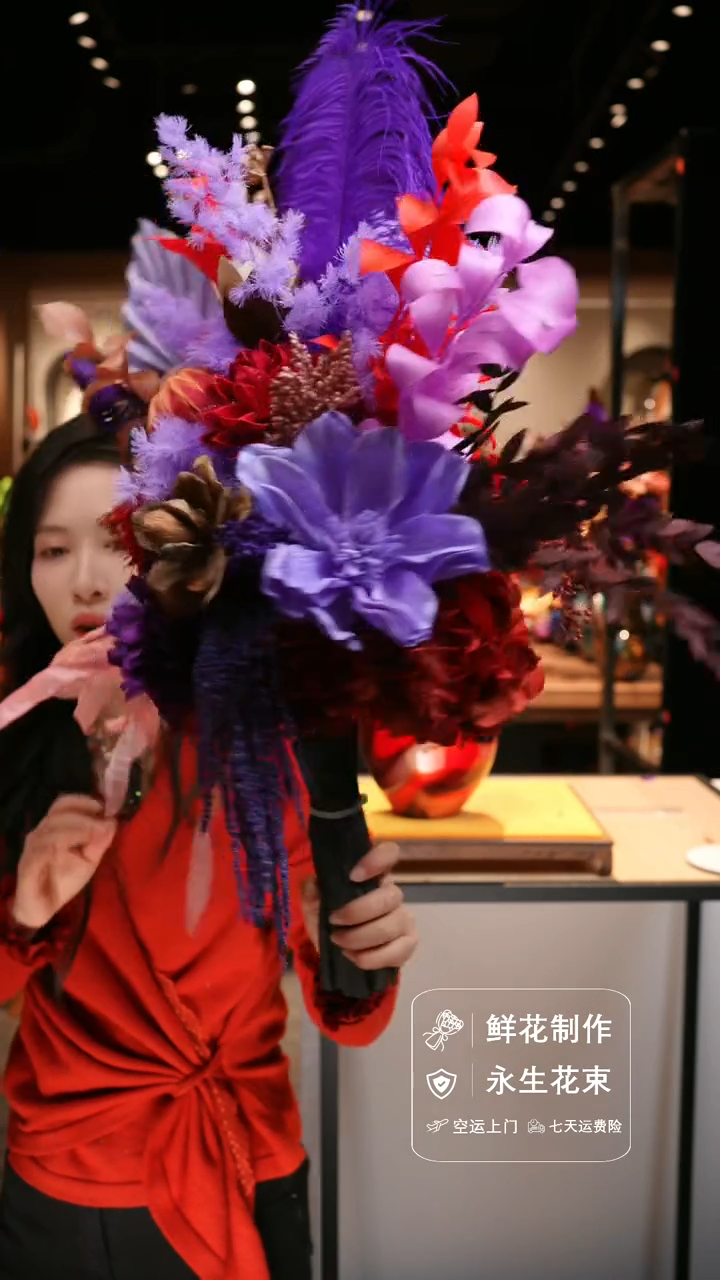 手工艺品琉璃手工花器花束空运包邮送货上门-以图片为准  