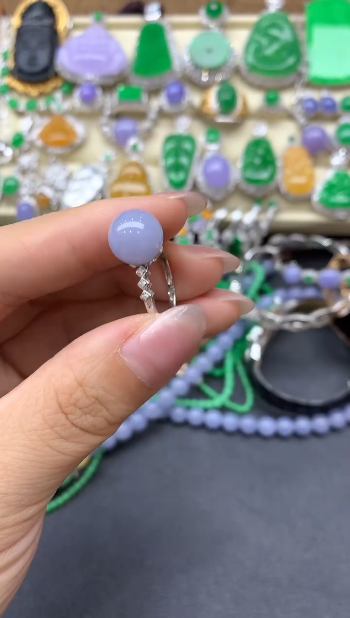 【闪购商品】翡翠戒指18K金镶嵌478-中国好珍宝