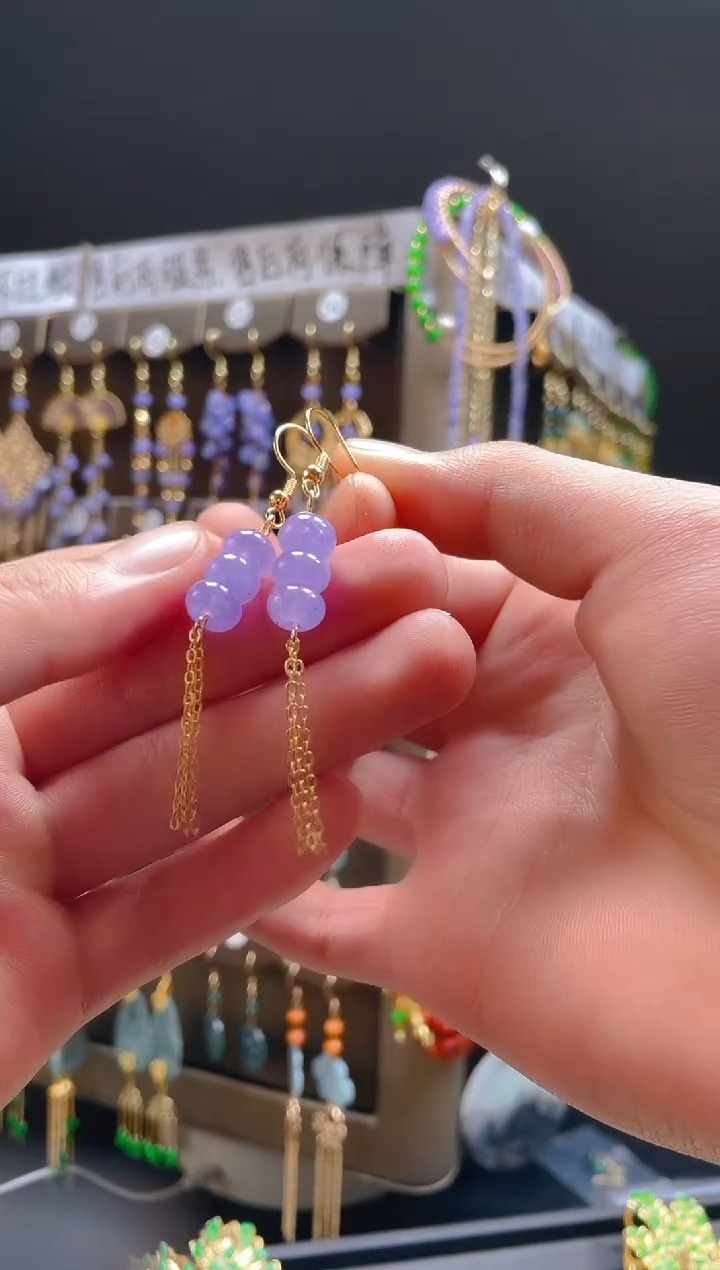 【闪购商品】玛瑙/玉髓耳饰合金015玛瑙饰品