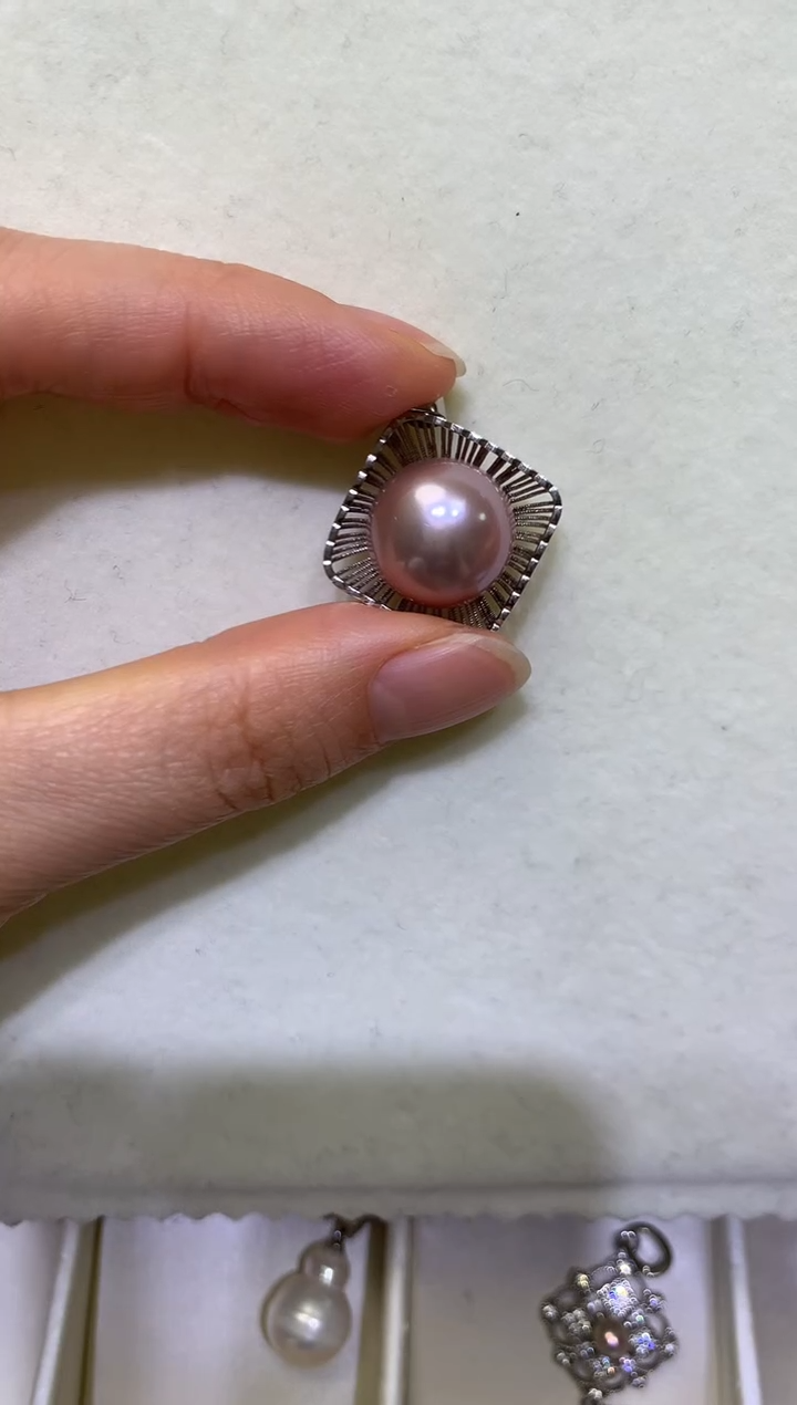 【闪购商品】淡水珍珠吊坠(赠链)未镶嵌淡水珍珠吊坠多样性发一