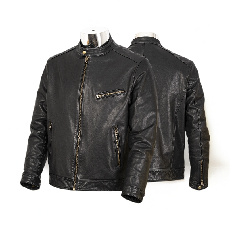 [雷神]2025新款皮衣美式复古机车皮夹克牛皮衣男外套经典休闲真皮