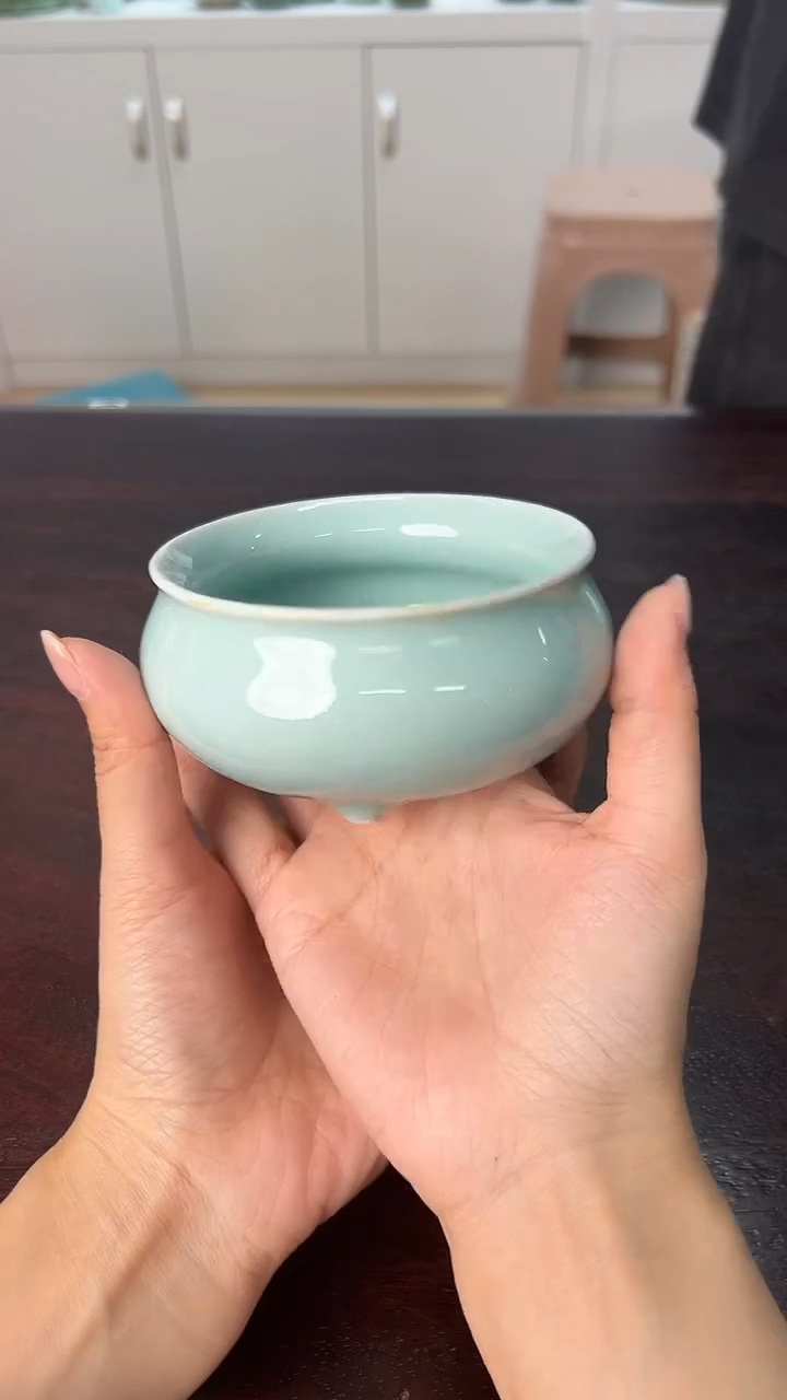 龙泉云间青瓷小米茶器