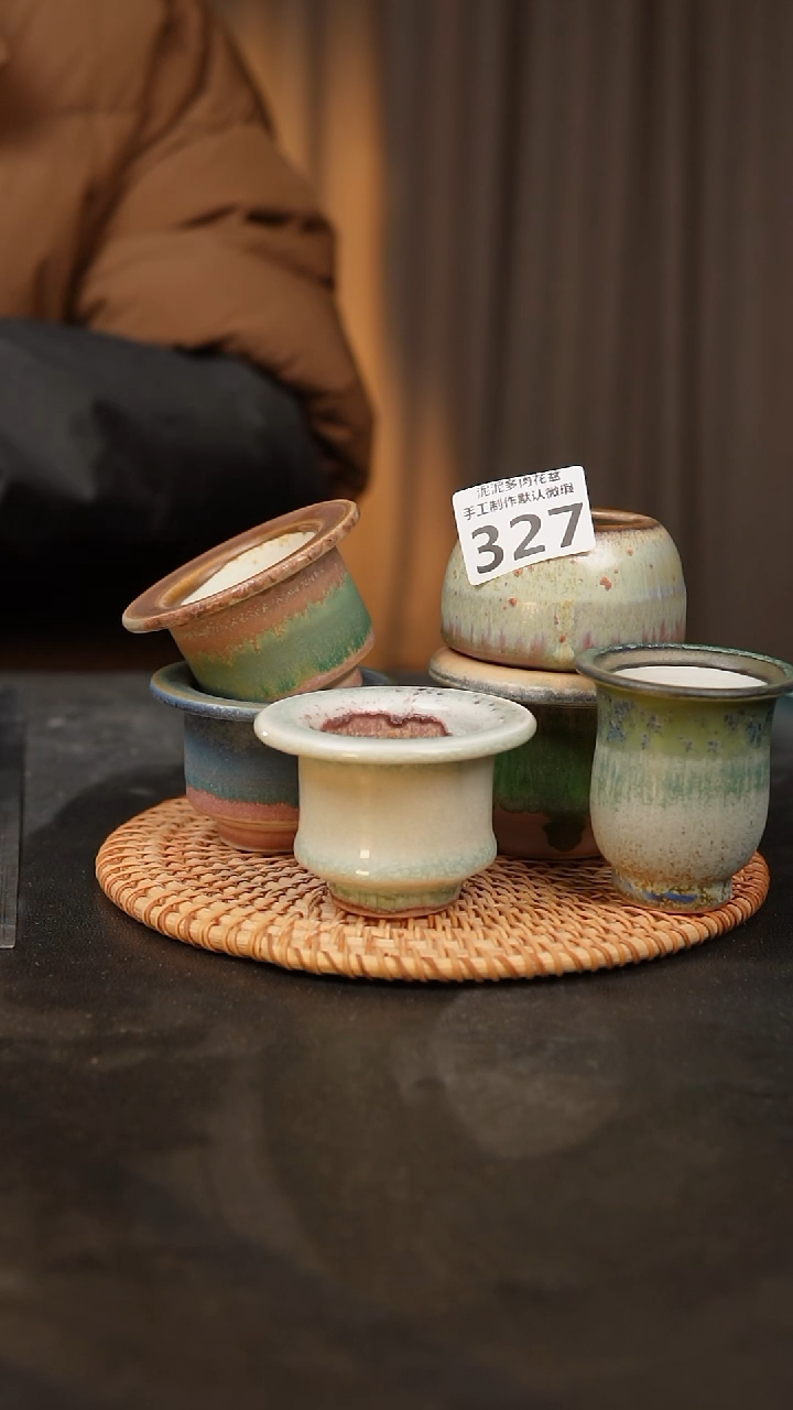 【闪购商品】瓷片景德镇泥泥陶瓷花盆