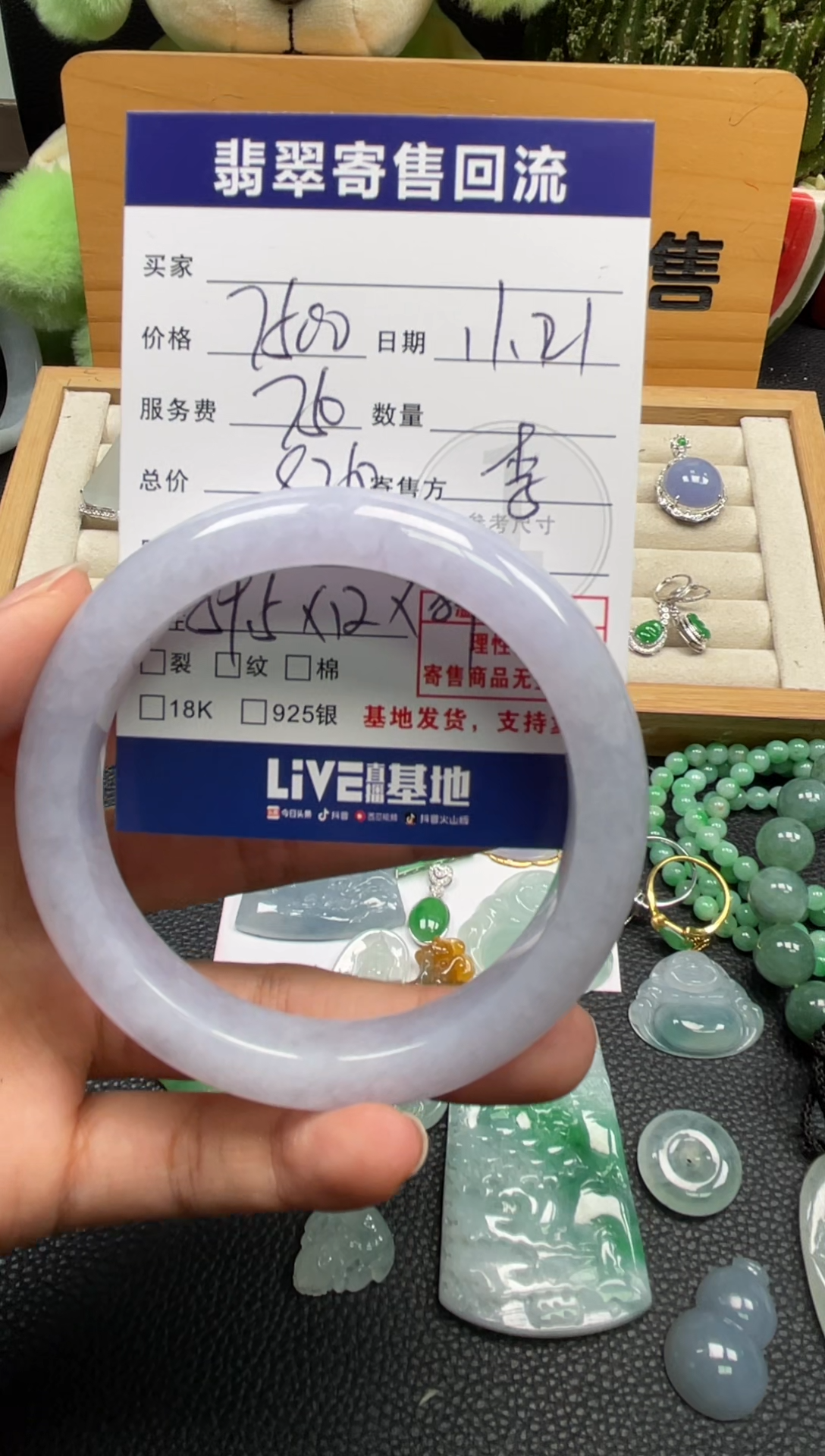 未镶嵌手镯翡翠10150979