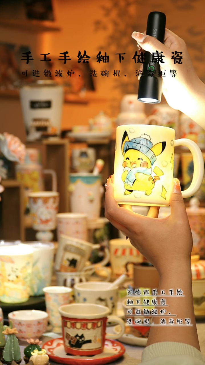 【闪购商品】杯景德镇高温釉下彩&A832