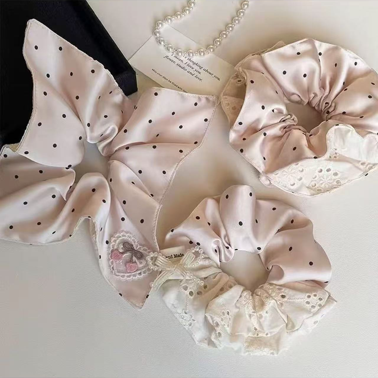 【101-200】新版韩版百搭时尚气质发圈方巾马尾夹套盒 先拍后看