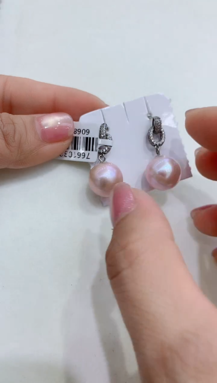 【闪购商品】淡水珍珠耳钉未镶嵌12-13