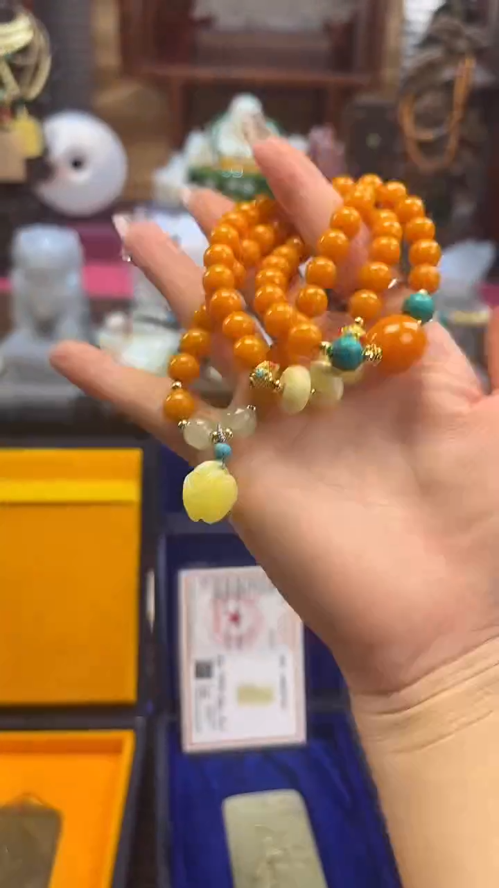 裸石蜜蜡未镶嵌天然