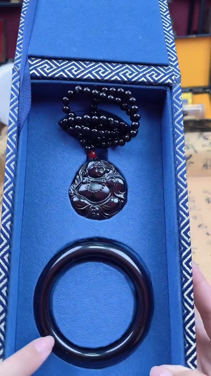 【闪购商品】和田玉颈饰未镶嵌和田玉墨玉