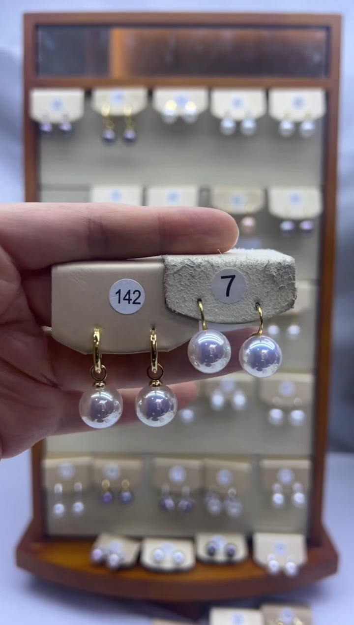 未镶嵌耳饰淡水珍珠142+7