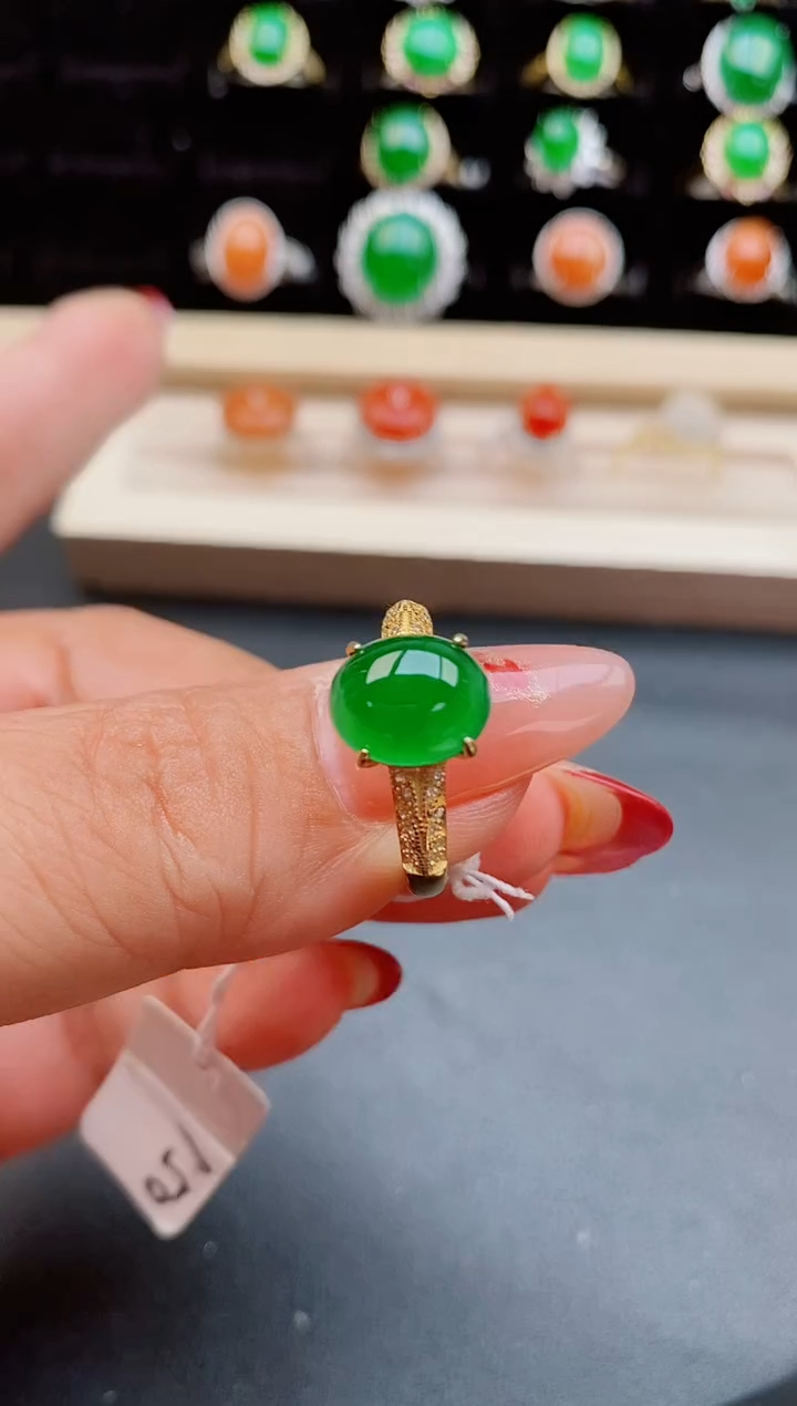 【闪购商品】翡翠戒指银S925镶嵌2321312