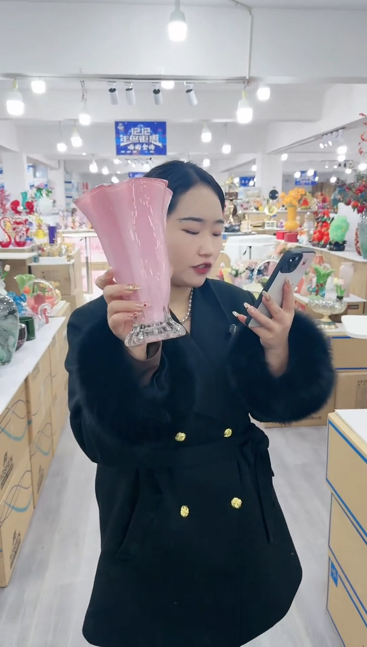 【闪购商品】琉璃静姐花器J-品33