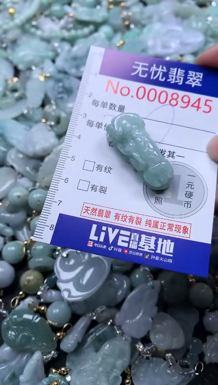 颈饰未镶嵌翡翠8945