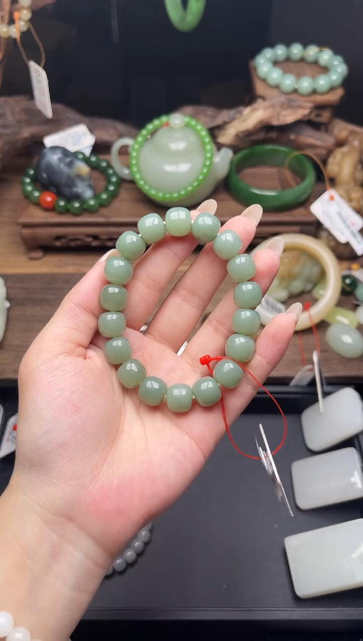 未镶嵌手串和田玉卡12且末蓝调 老型9015305