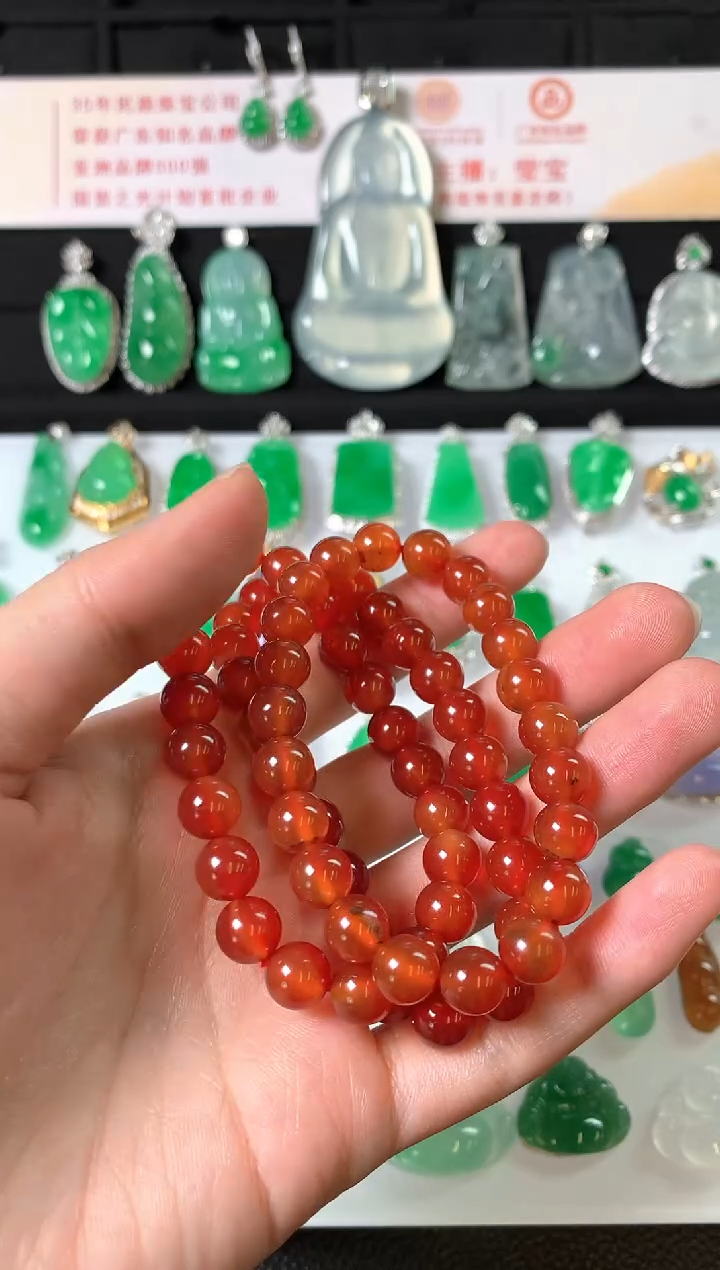 未镶嵌手链玛瑙/玉髓手串多样性发一