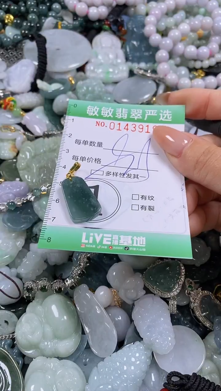 【闪购商品】翡翠未镶嵌颈饰闪购0143919多样性发其一