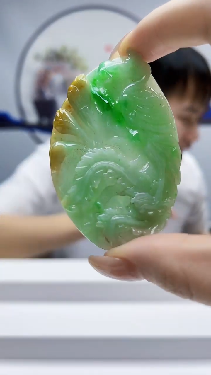 未镶嵌定制翡翠毛货-挂件38