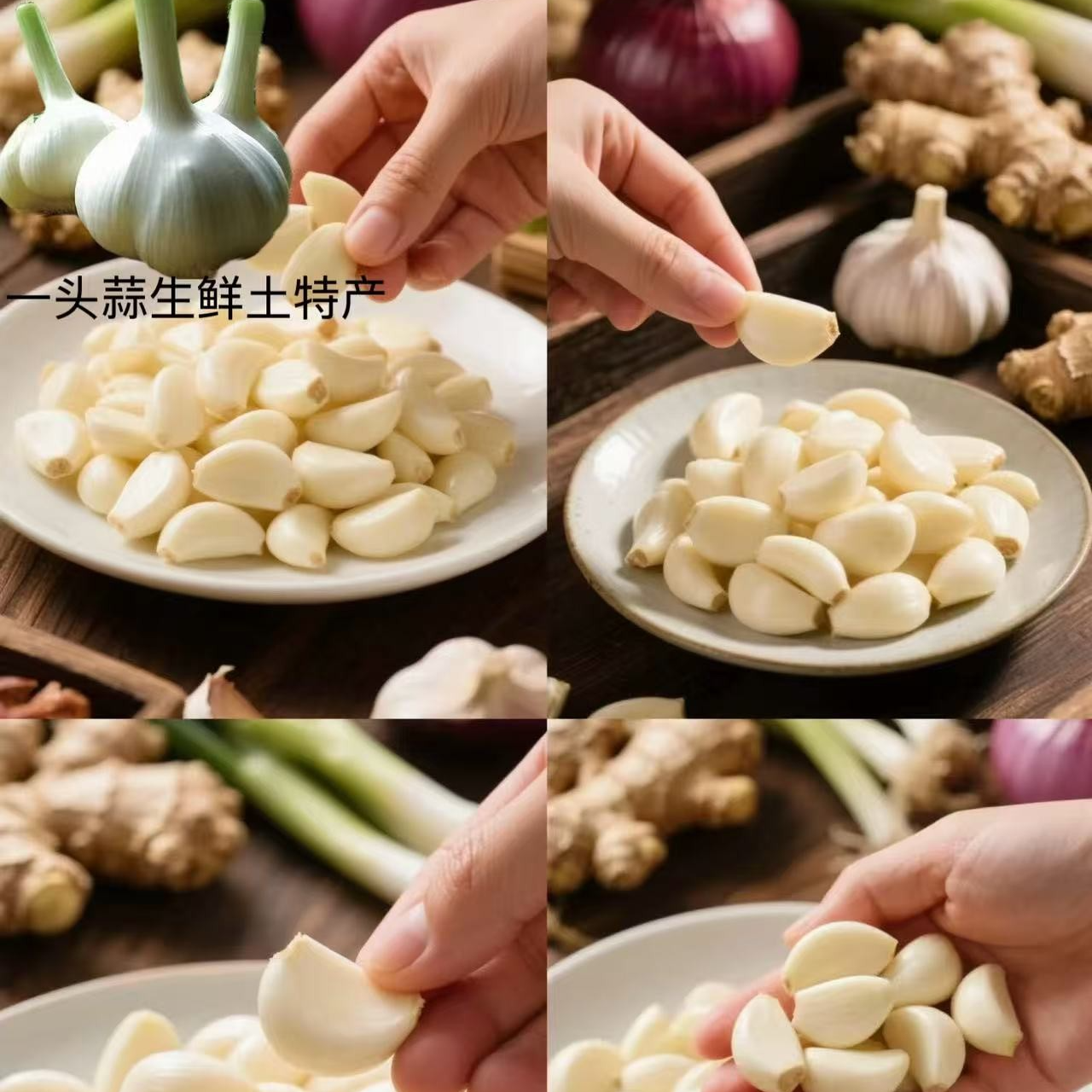 苍山大蒜鲜蒜米去皮蒜米1斤3斤5斤可腌糖醋蒜腊八蒜渊产地直发