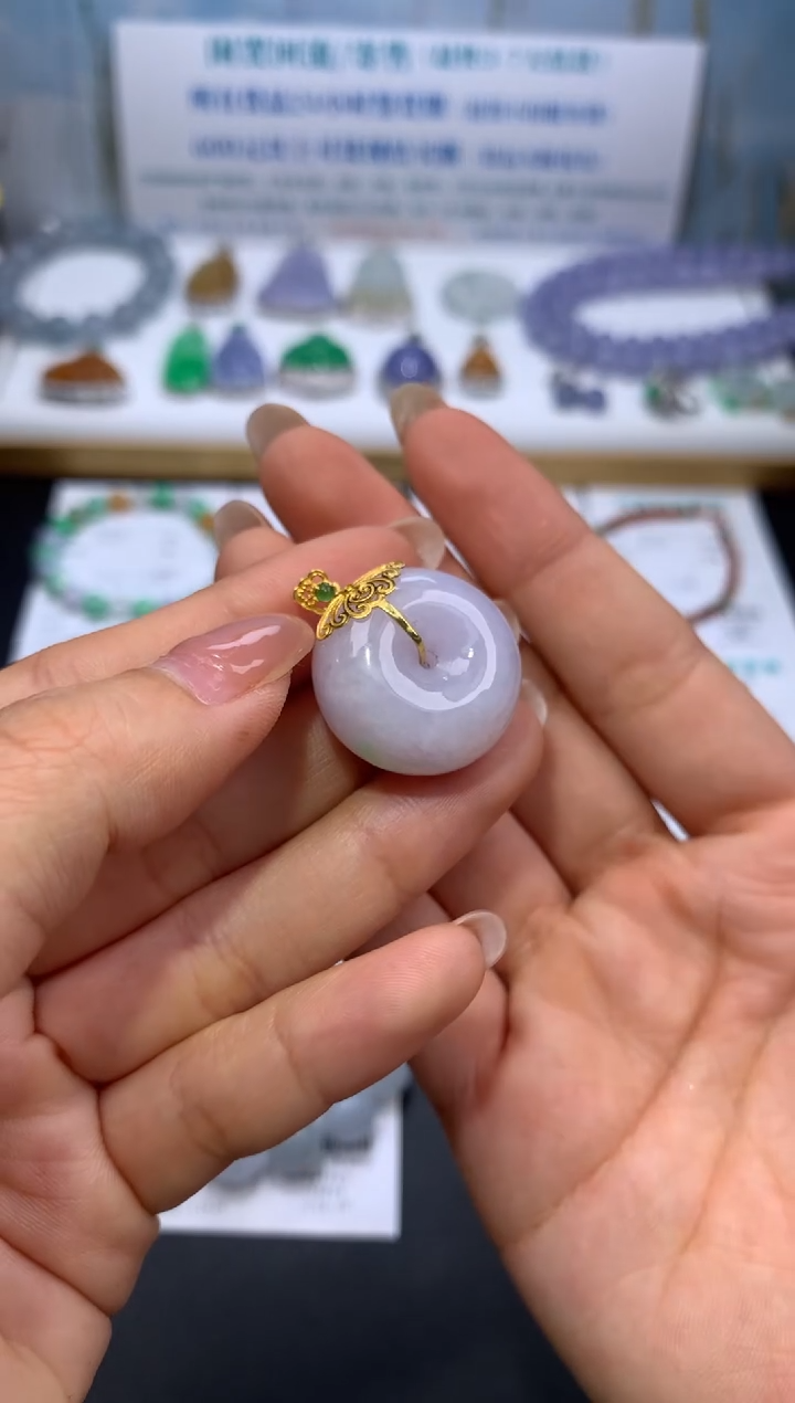 【闪购商品】定制翡翠18K金镶嵌模式推广期24小时鉴赏期