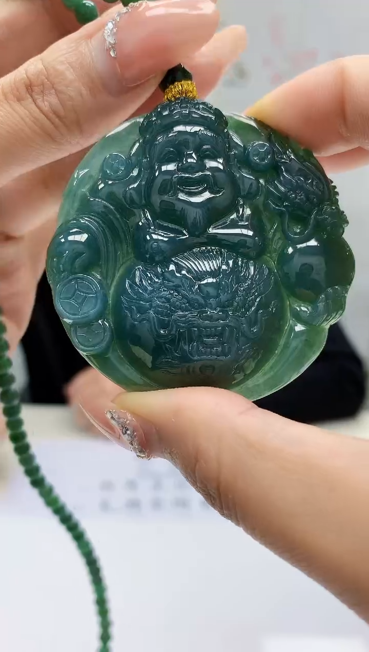 【闪购商品】定制翡翠未镶嵌5152MM-毛货挂件100