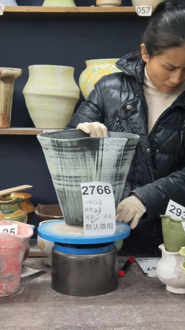 景德镇花盆默认微瑕2766