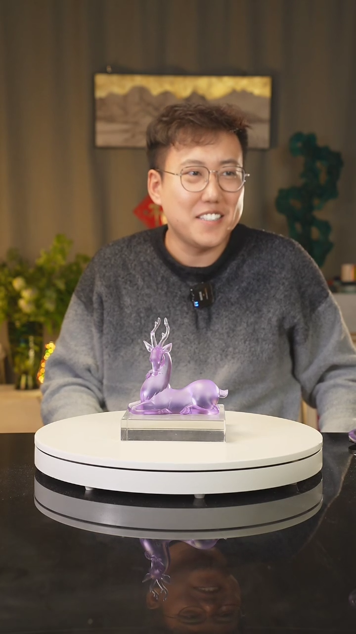 【闪购商品】雅致水晶陶瓷瓷片艺术摆件礼品