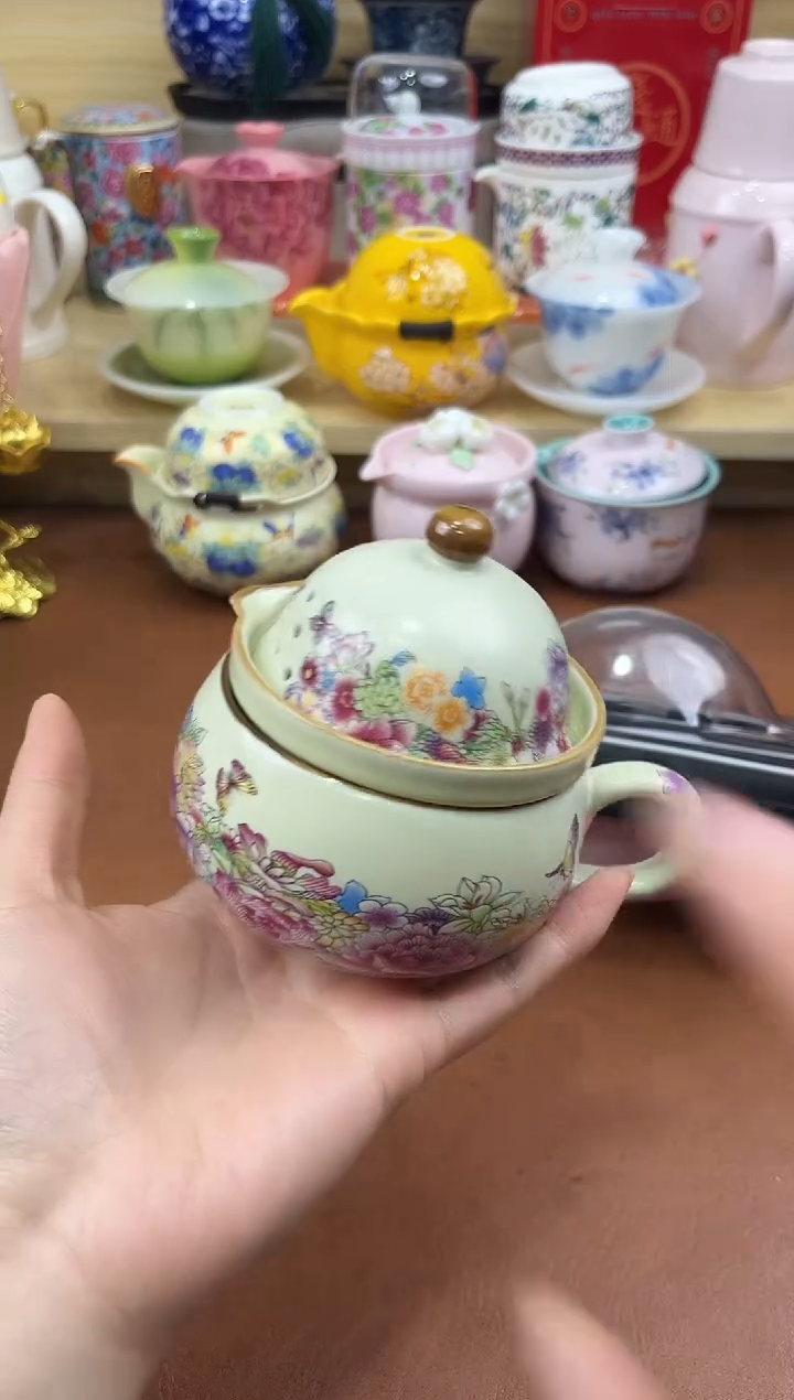 陶陶瓷茶具摆件旅行套组