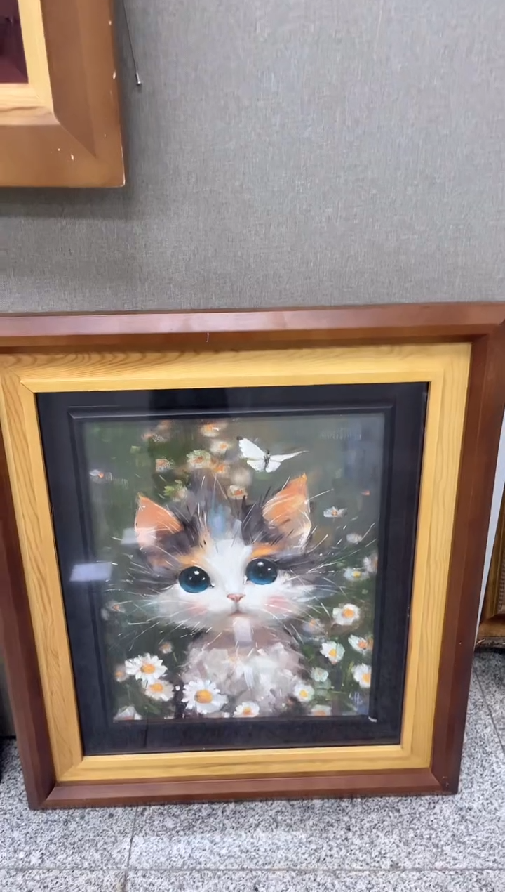 【闪购商品】俄罗斯油画（猫咪）40*50内