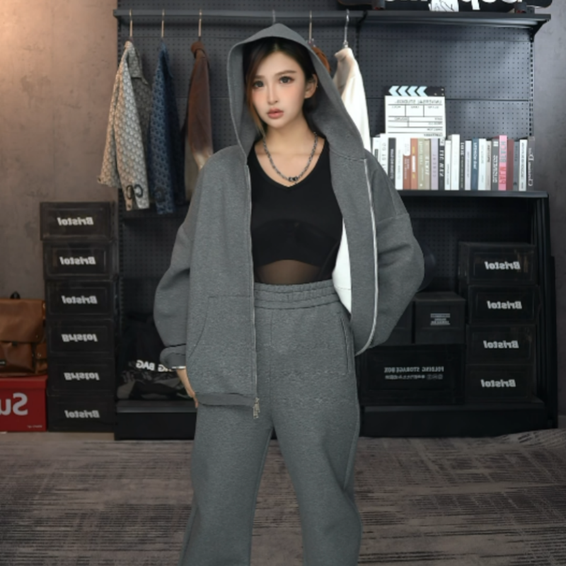 【阿奎】sonAmoo宽松时尚休闲运动套装D18511