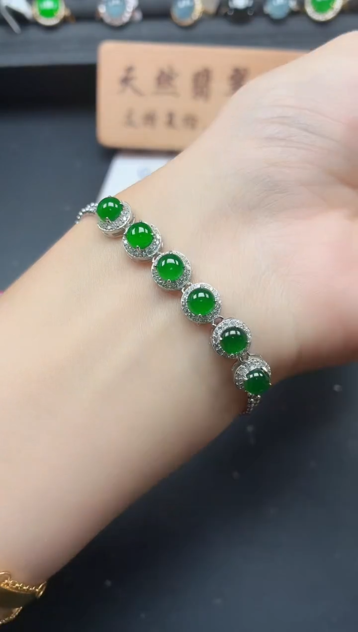 银S925镶嵌戒指翡翠1111