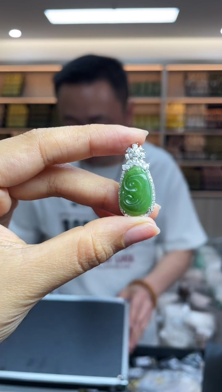 【闪购商品】和田玉·银S925镶嵌多样性发一件