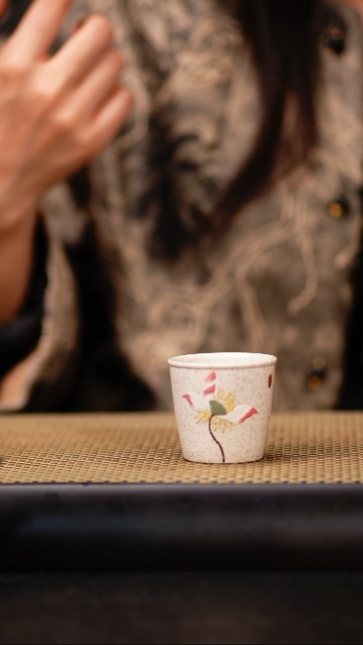 17小鱼白玉段荷花小杯