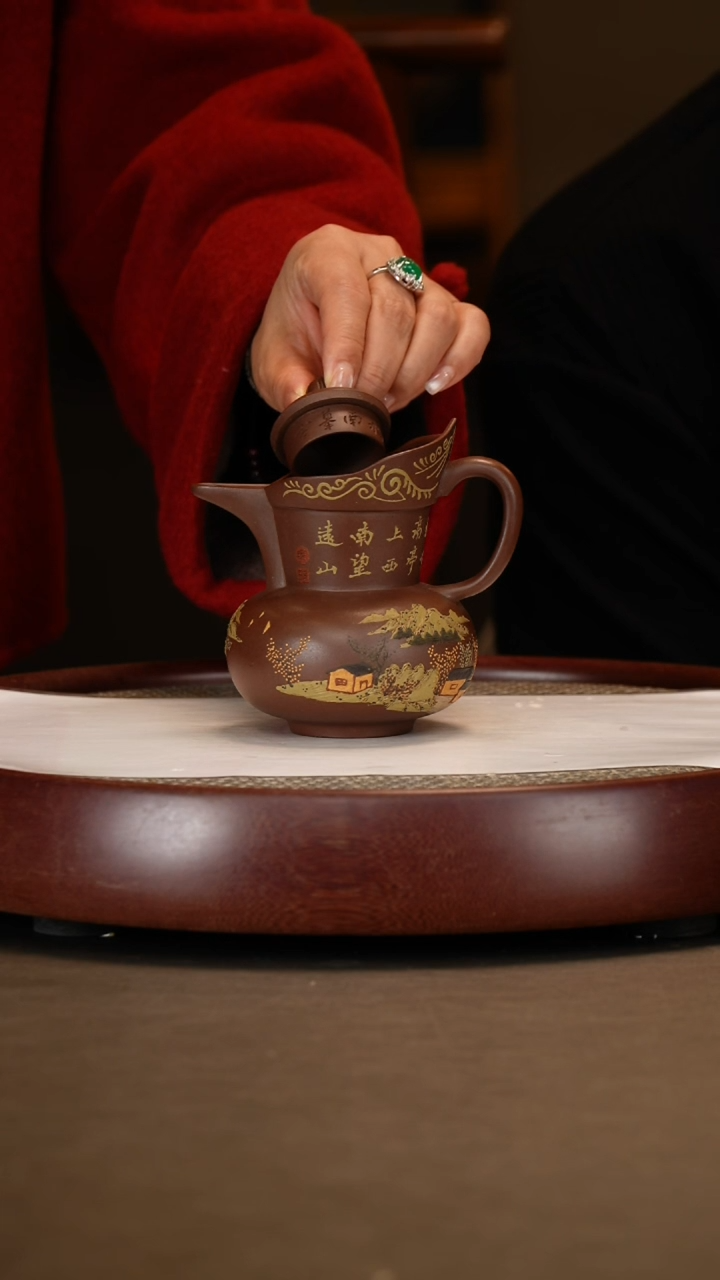 【闪购商品】紫砂茶壶【诸葛永南】紫泥山水清秀