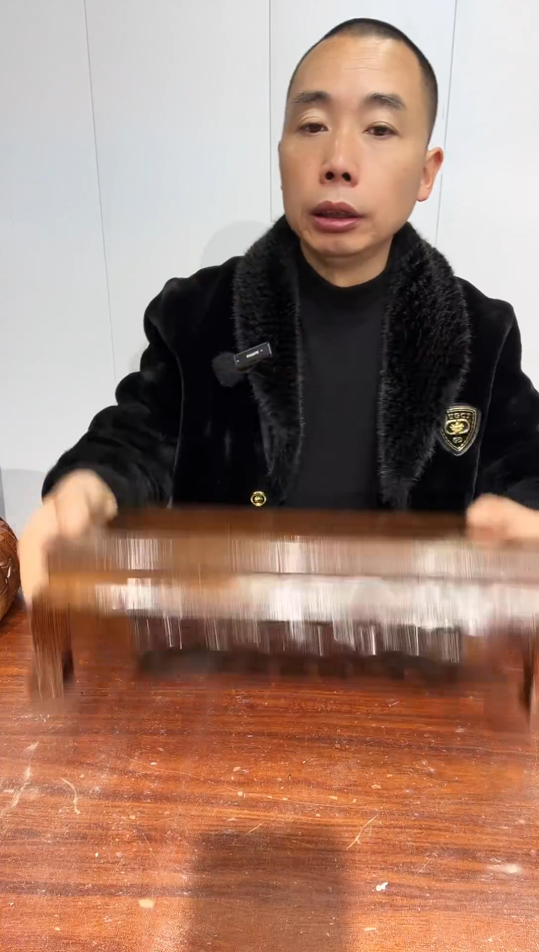 木?****?瑕疵处理鸡翅木长方底座33*20*10