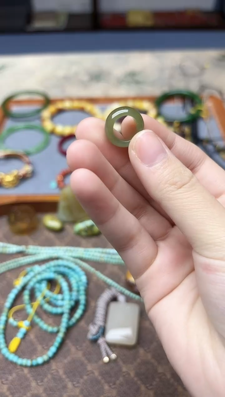 未镶嵌和田玉挂件和田玉跑环DN