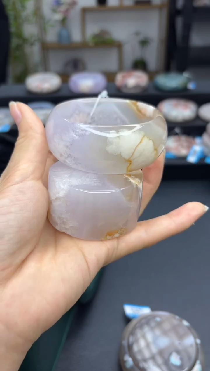 【闪购商品】石英质玉手镯未镶嵌A20(57圈赠送镯心)