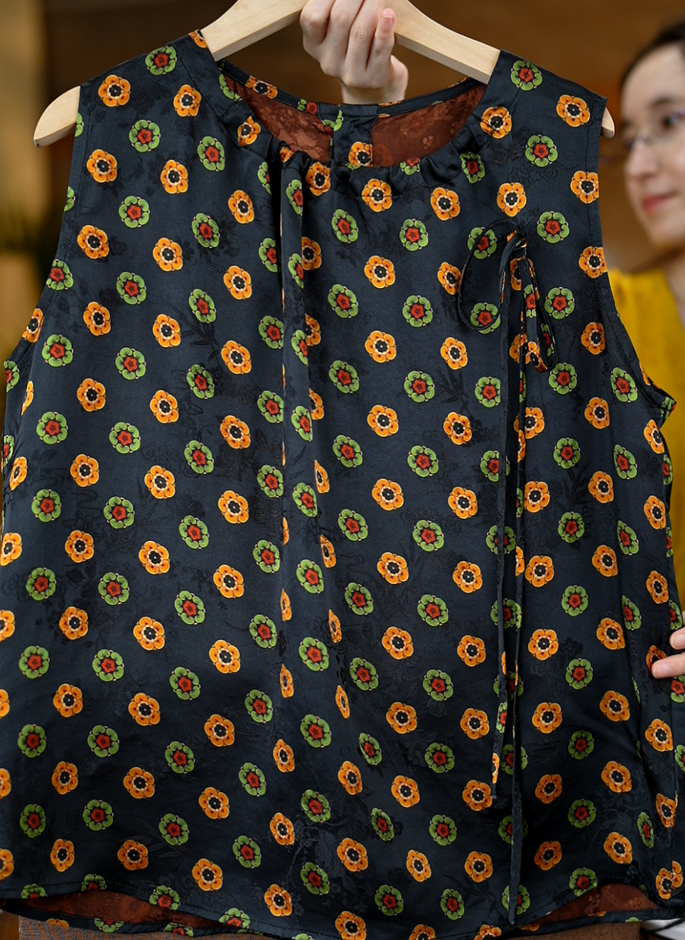 夜阑<<非遗美学>>1225新中式双面穿无袖背心