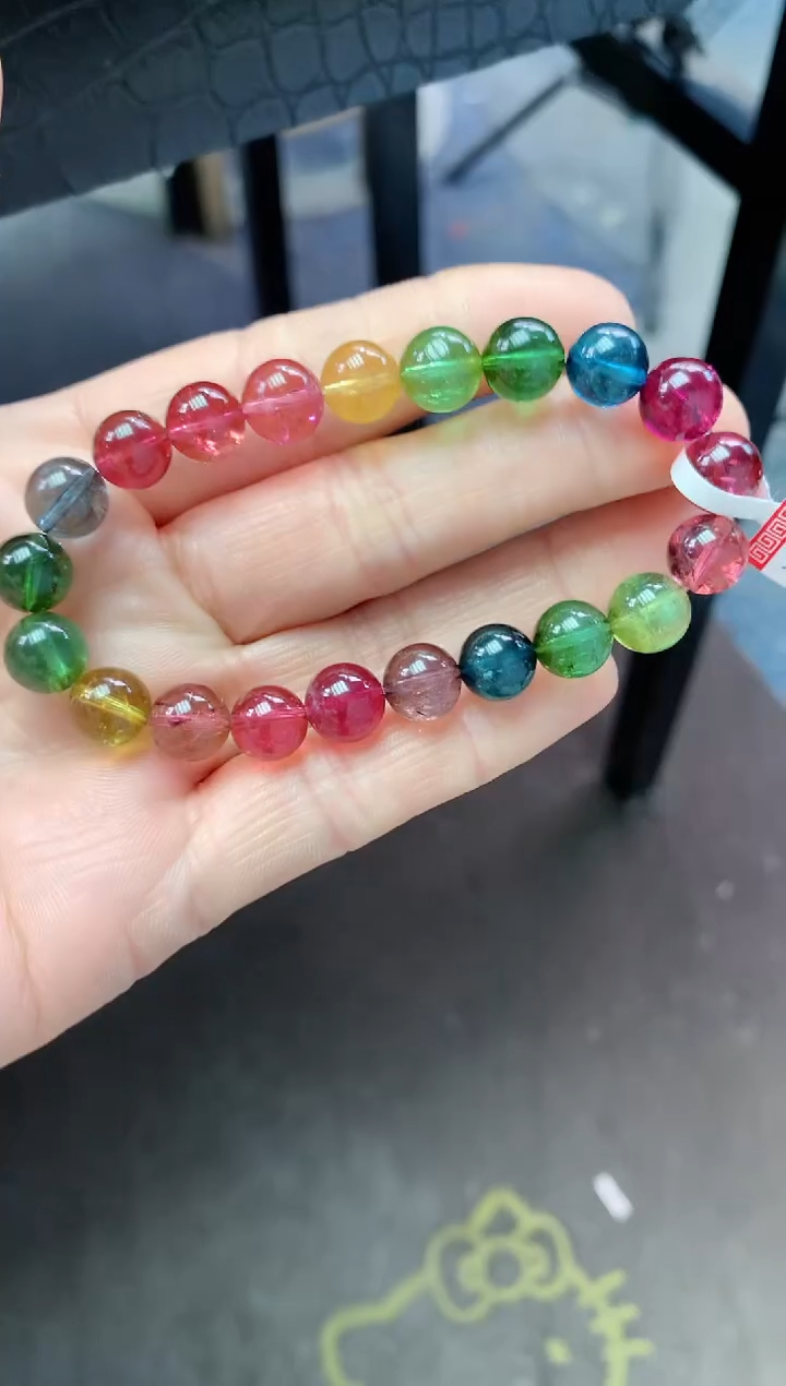 【闪购商品】碧玺手串未镶嵌多样性发一条