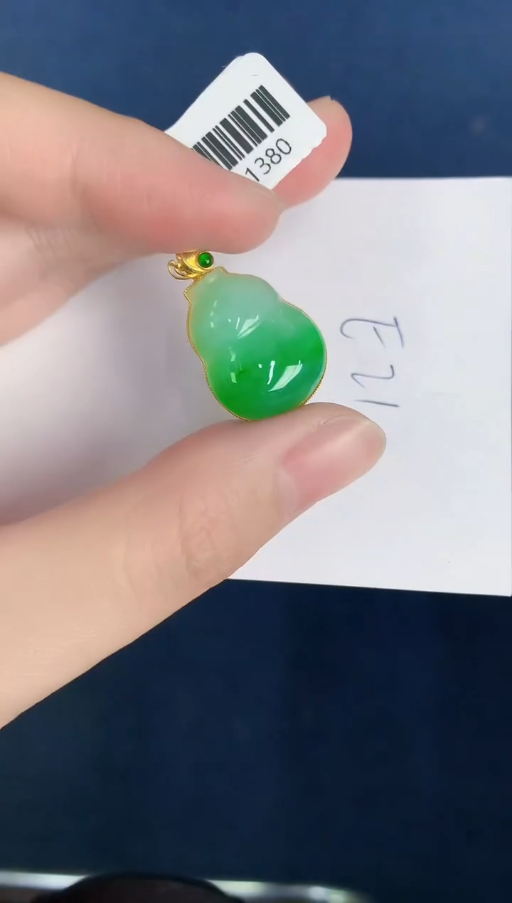 【闪购商品】翡翠颈饰18K金镶嵌000000000