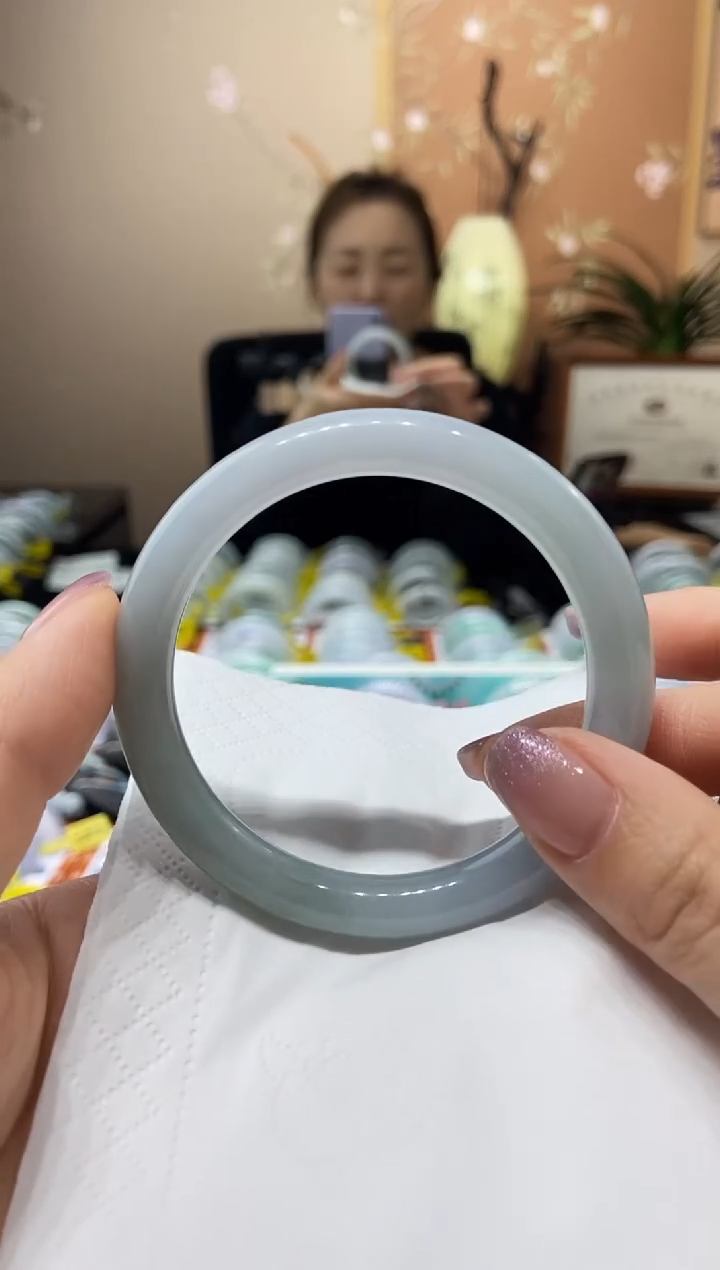 翡翠未镶嵌手镯55.4圈口