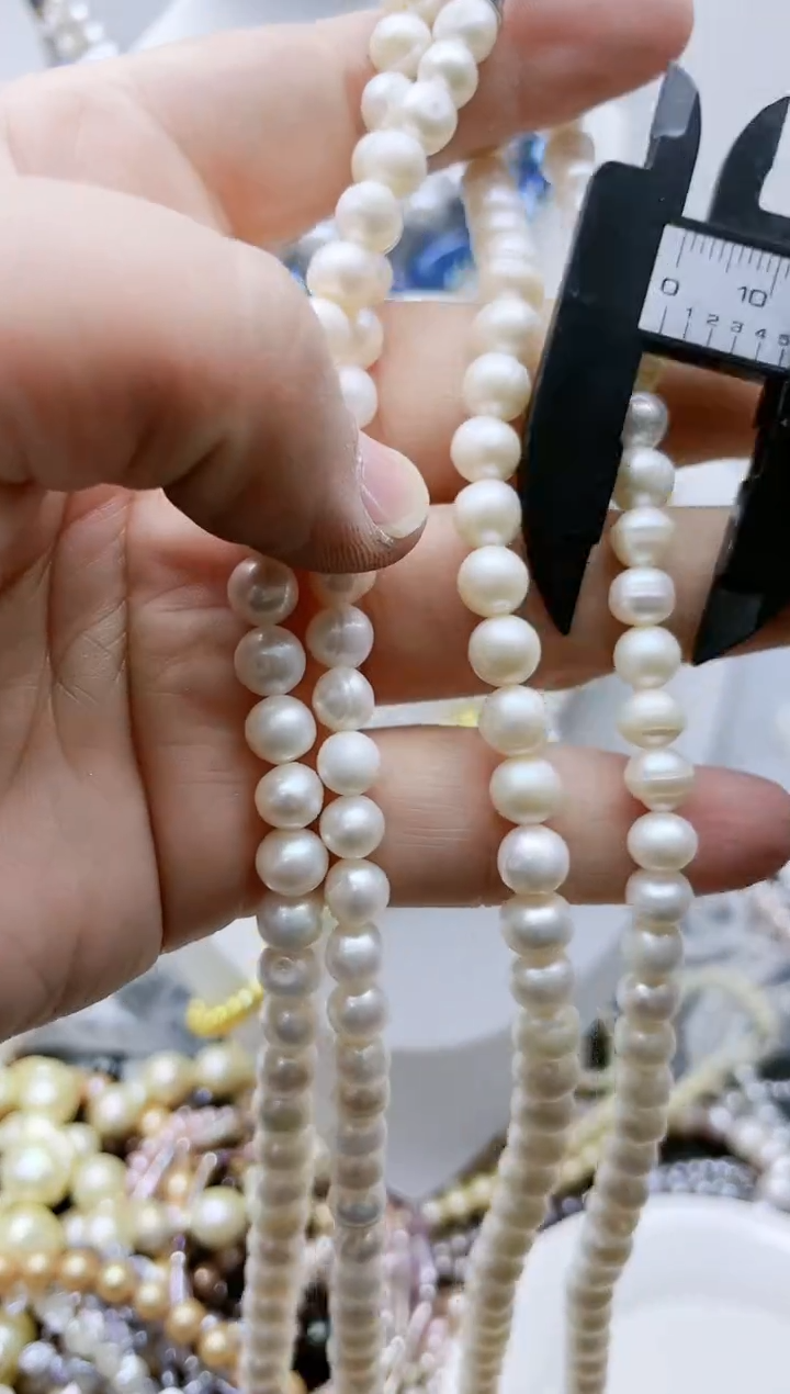 【闪购商品】淡水珍珠颈饰钛钢1