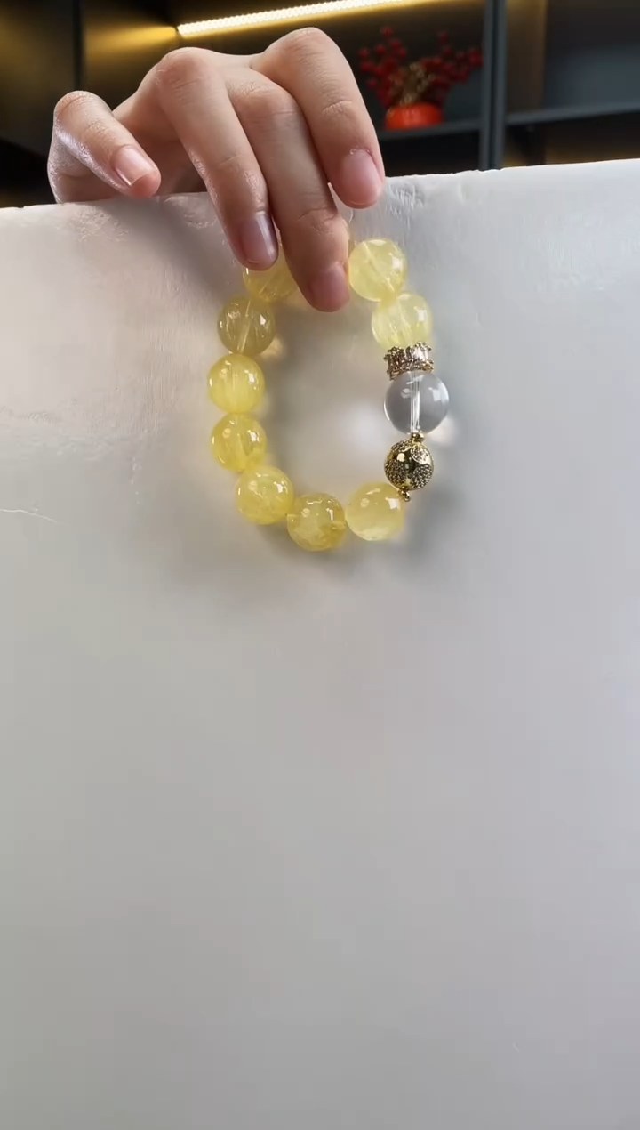 未镶嵌手链水晶黄石手串