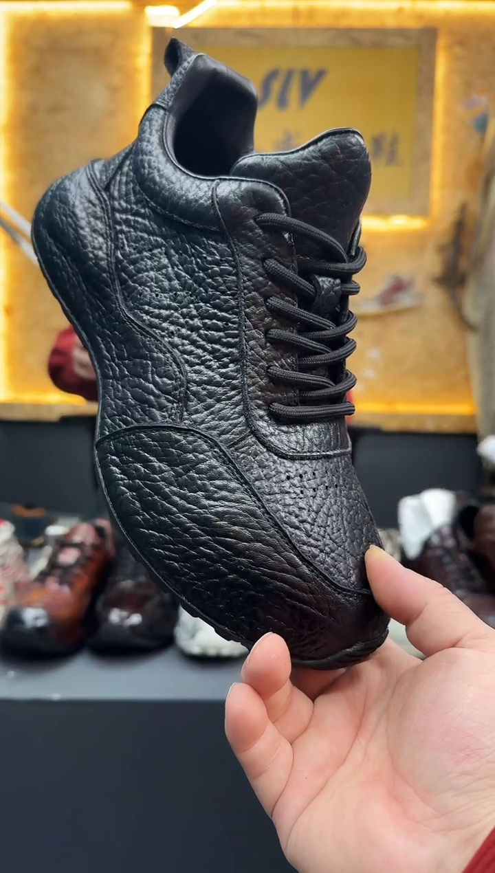 磨砂皮（牛皮）43码黑色6658