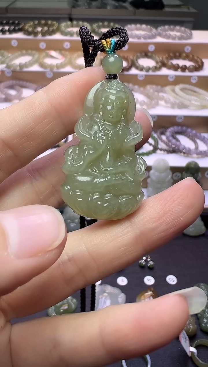 颈饰未镶嵌和田玉289号链接背后有包容