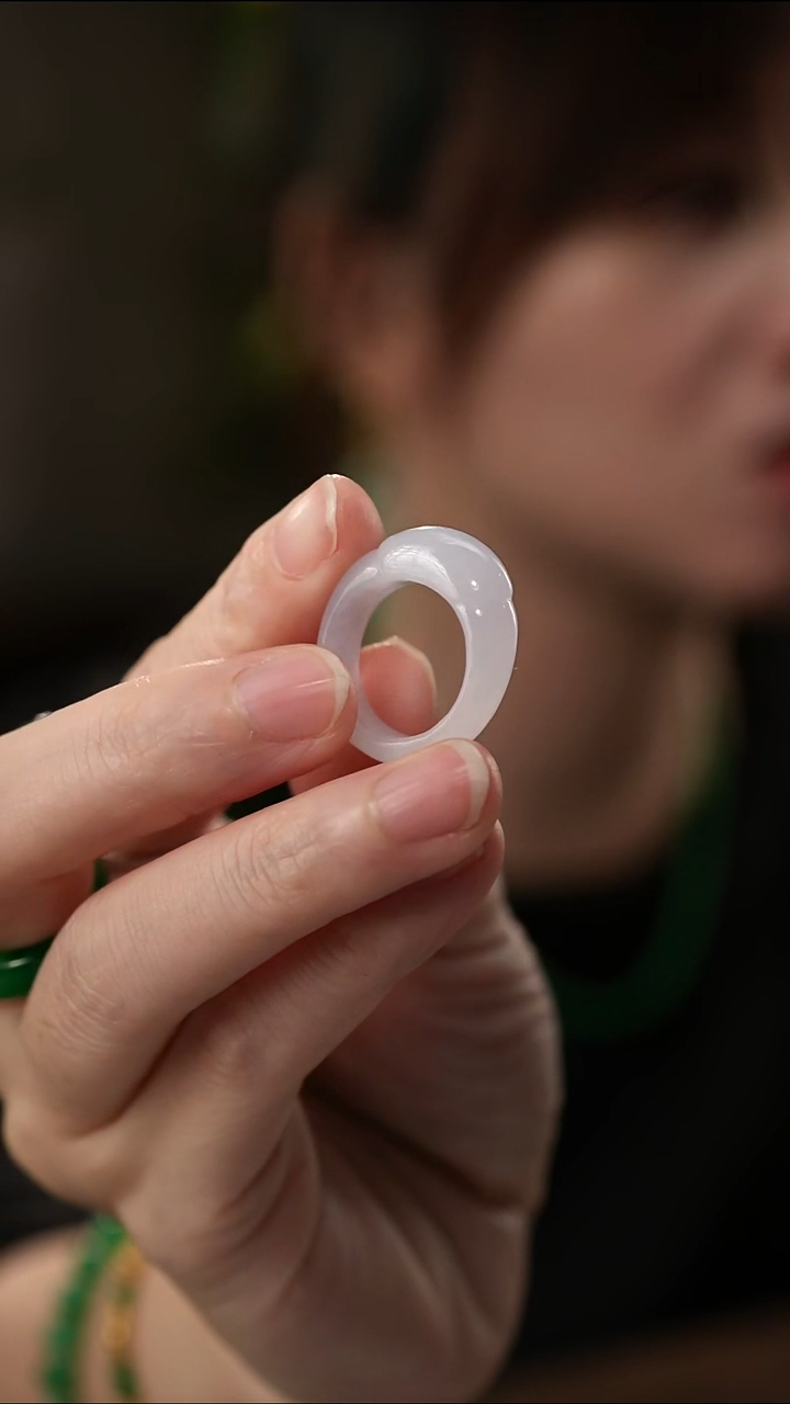 未镶嵌戒圈翡翠翡翠戒圈