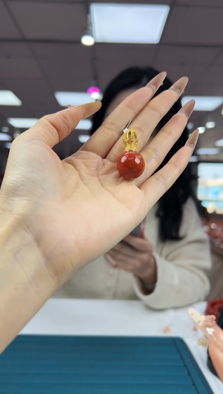 银S925镶嵌吊坠南红玛瑙（不赠链）12.27-17（多样式发一）2509180599